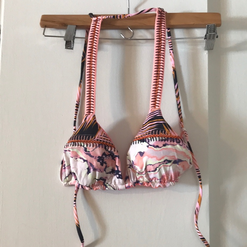 TOP ONLY - Maaji 'Flowery Contender' Reversible Bikini Top Size S